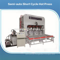 Máquina de prensa caliente para MDF laminado / Línea de producción de MDF de doble cara